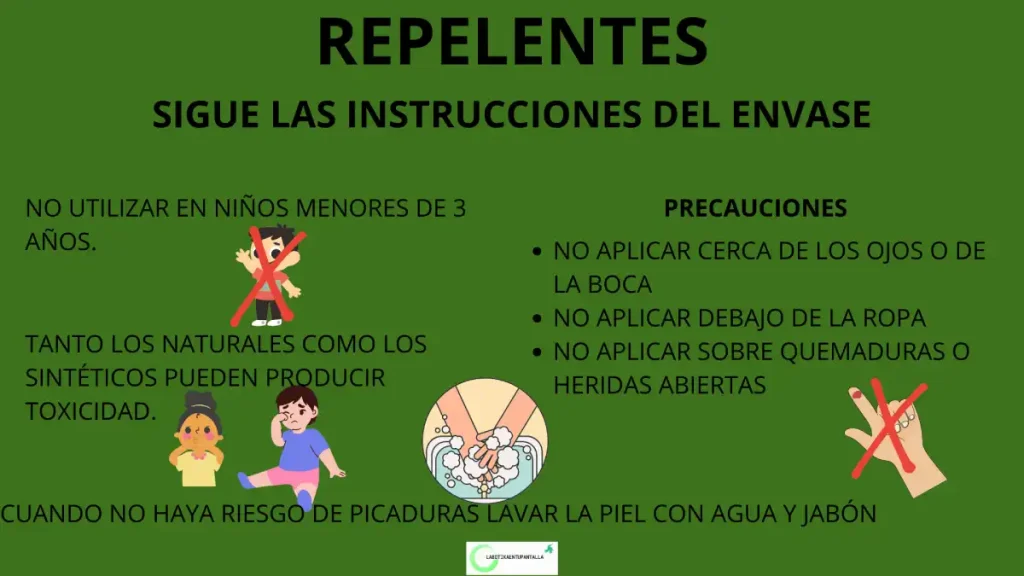 Cómo utilizar los repelentes de insectos, mosquitos y garrapatas