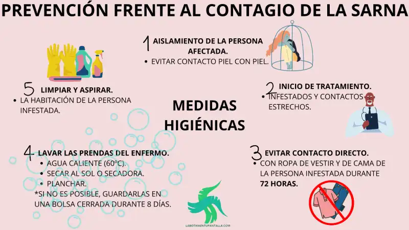 Qué es y cómo prevenir el contagio de la sarna o escabiosis en humanos