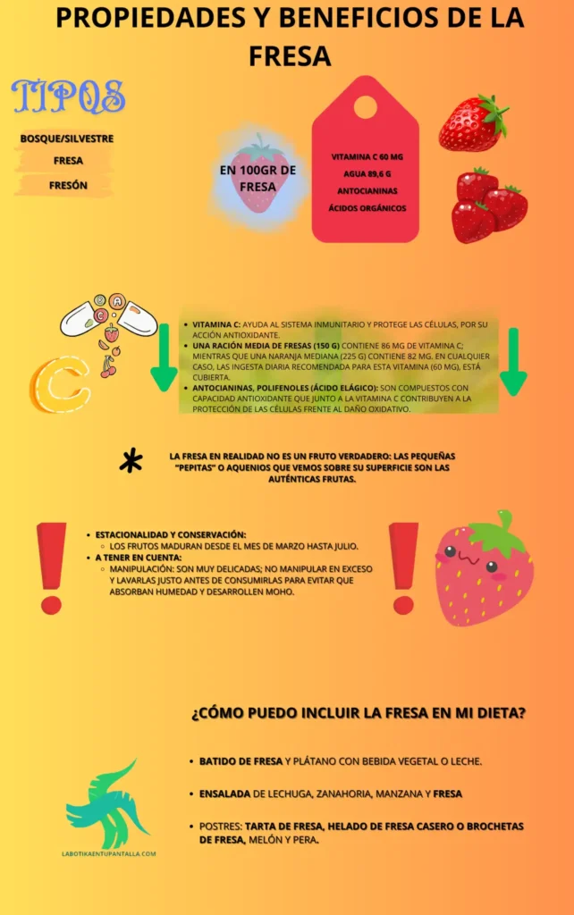 Propiedades y beneficios de LA FRESA, recetas, como comerlos