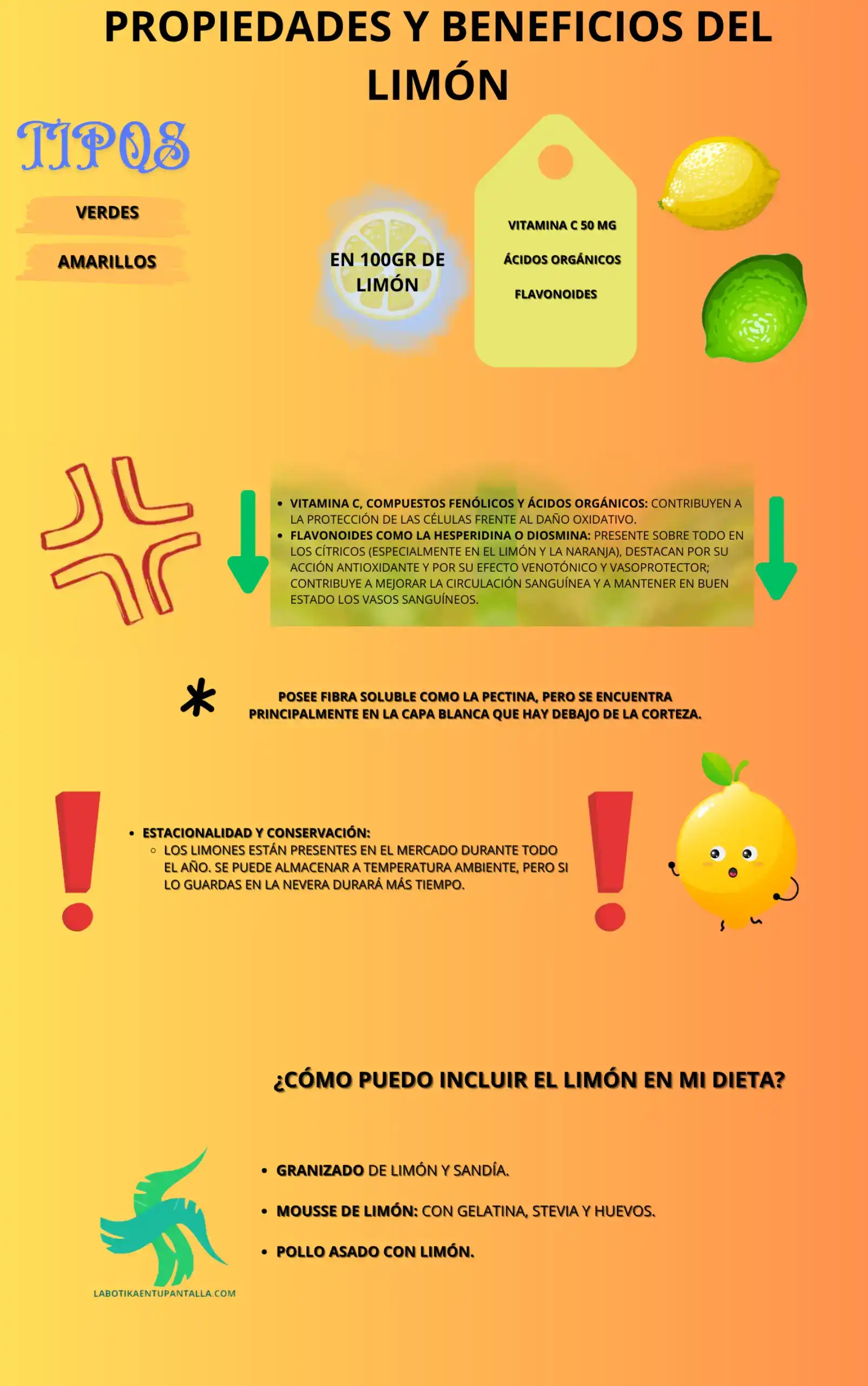 Propiedades y beneficios del limón, recetas, como comerlos