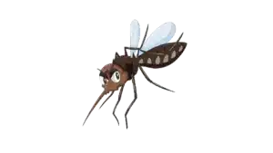 Mosquito sobre la piel humana, transmisor de enfermedades como dengue, malaria, chikungunya, fiebre amarilla y virus del Nilo Occidental.