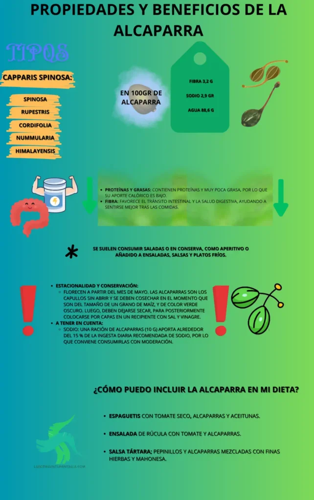 Propiedades y beneficios de la ALCAPARRA, recetas de ALCAPARRA, como comer ALCAPARRA