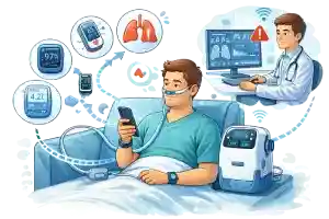 La tecnologia mejora la vida de personas con problemas respiratorios, patológias respiratorias que mejoran gracias a la tecnología, mejora de la calidad de vida de gente con enfermedades, respiratorias
